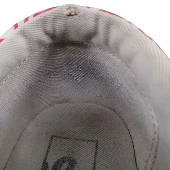 Vans Shoes Mens 7.5 Sneakers Era Skate Logo Casual Canvas Red White Active Sport - Picture 13 of 14